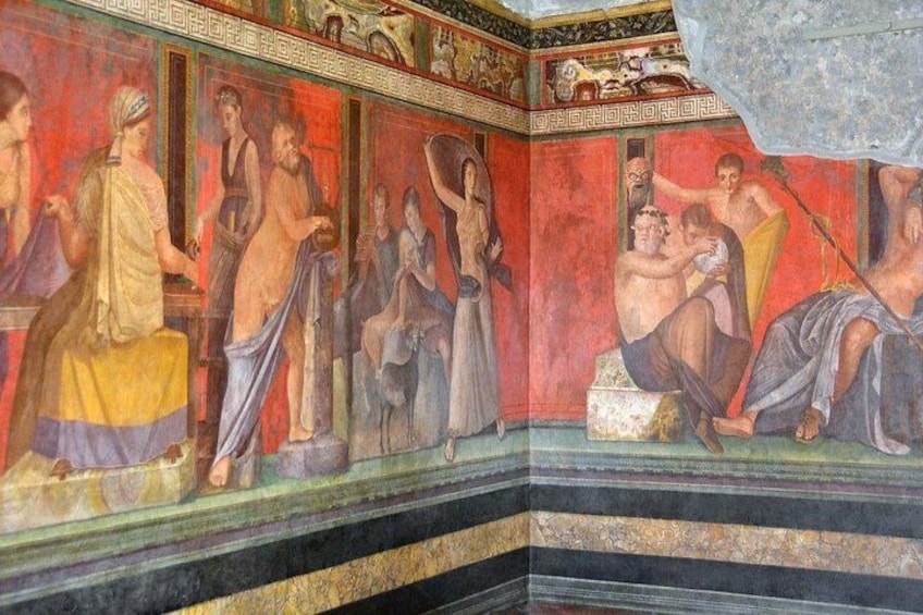 Pompeii, Herculaneum and Vesuvius in a group