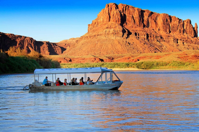 Picture 1 for Activity Moab: Colorado River Sunset Boat Tour with Optional Dinner