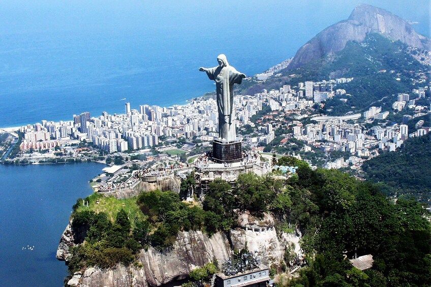 Sugar Loaf, Selaron Steps and Christ the Redeemer with Barbecue Lunch