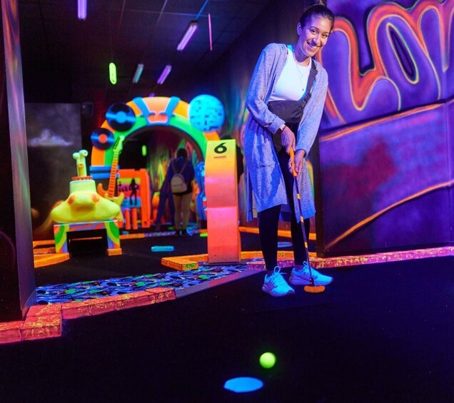 Picture 5 for Activity Mall of America: Rock of Ages Blacklight Mini Golf Ticket