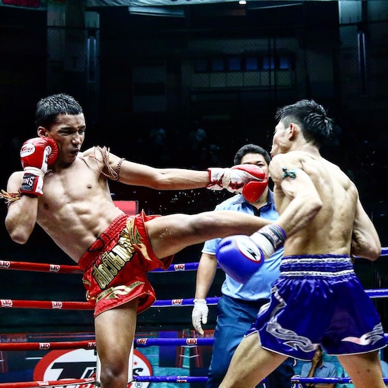MuayThai Match at Rajadamnern Boxing Stadium
