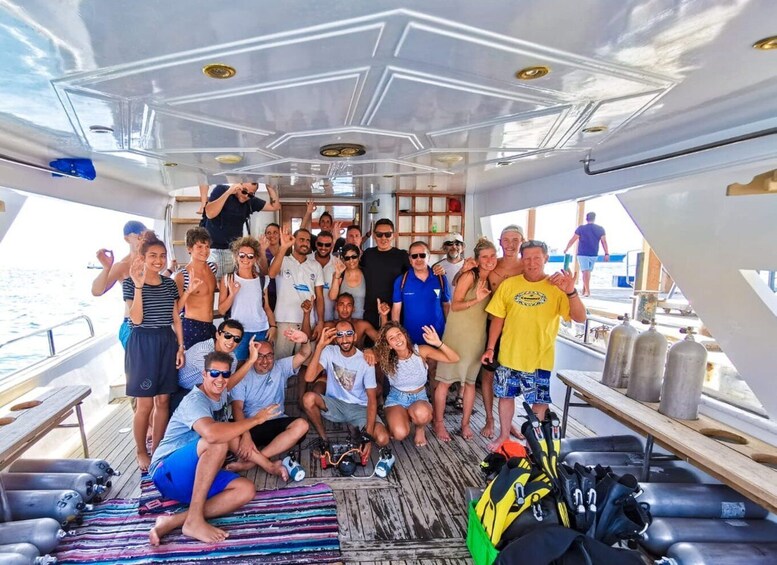 Picture 1 for Activity Aqaba: 2 Guided Dives Boat Trip with Gear and Buffet Lunch