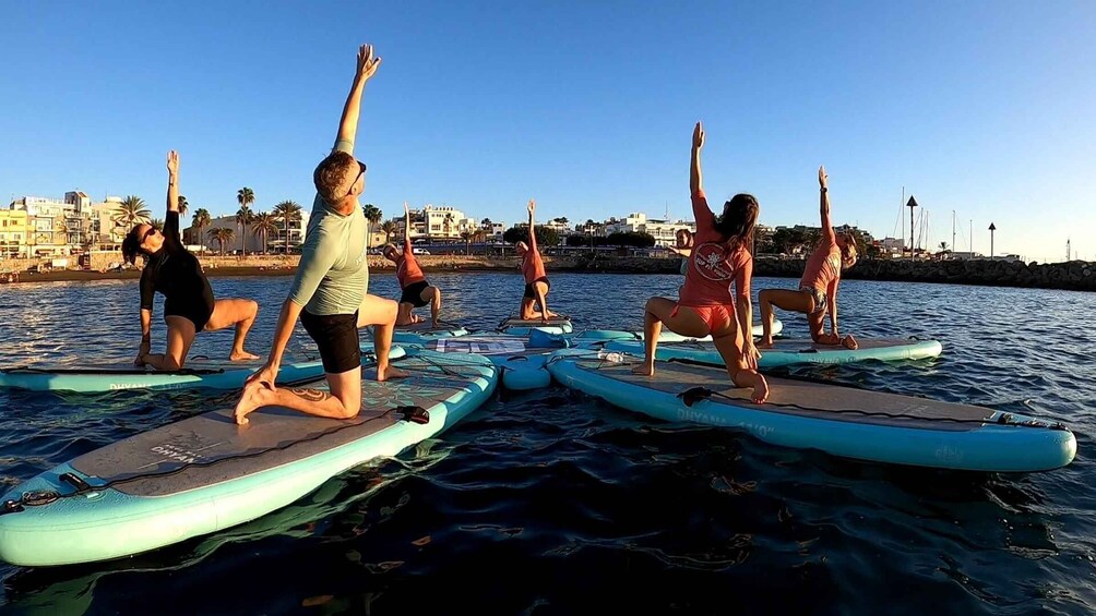 Picture 2 for Activity Arguineguín: Stand-up Paddleboard Yoga Class with Instructor