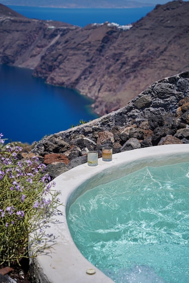 Picture 1 for Activity Santorini: Volcanic Hot-Tub Experience with Caldera Views