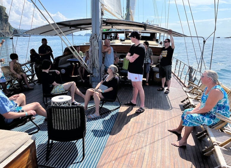 Picture 1 for Activity Quepos: Wooden Sail Yacht Cruise with Watersports and Food