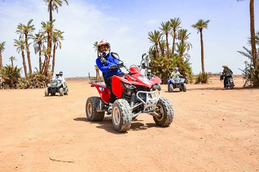 Picture 2 for Activity Marrakech: Quad Bike Tour to Palm Oasis and Jbilat Desert