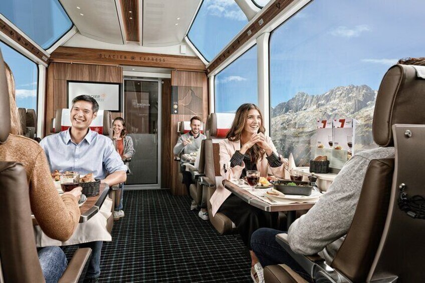 Glacier Express Train Seat Reservation St.Moritz to Zermatt