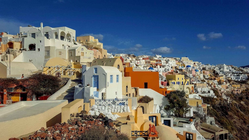 Santorini: Private Sunset Tour with Wine Tasting and Dinner