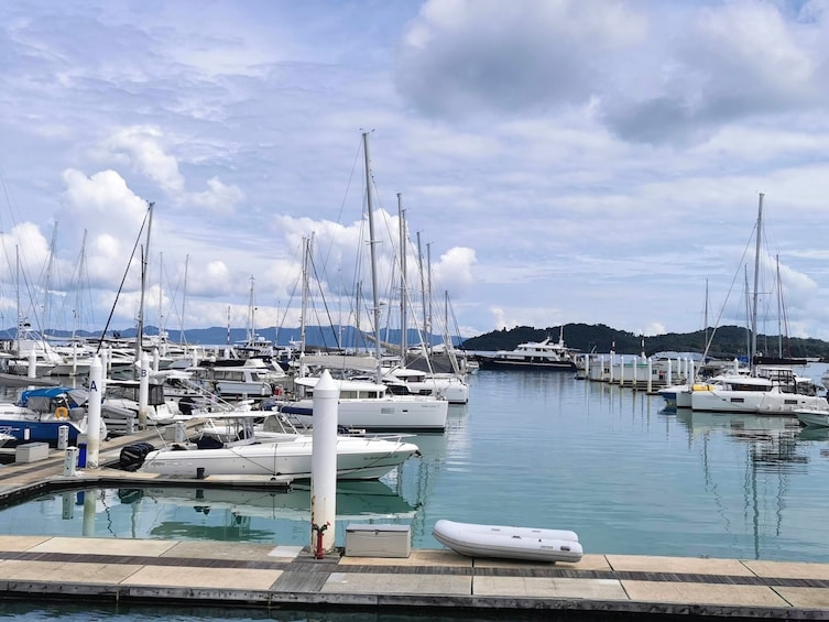 Travel from Koh Phi Phi Laem Tong Beach to Phuket Ao Po by speed boat