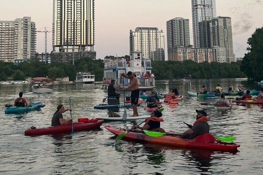 Downtown Sunset Kayak with 1.5 Million Bats