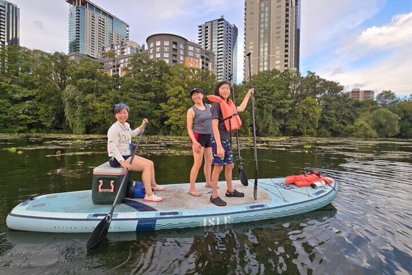 Downtown Austin Giant Paddleboard Sunset Tour with Bats