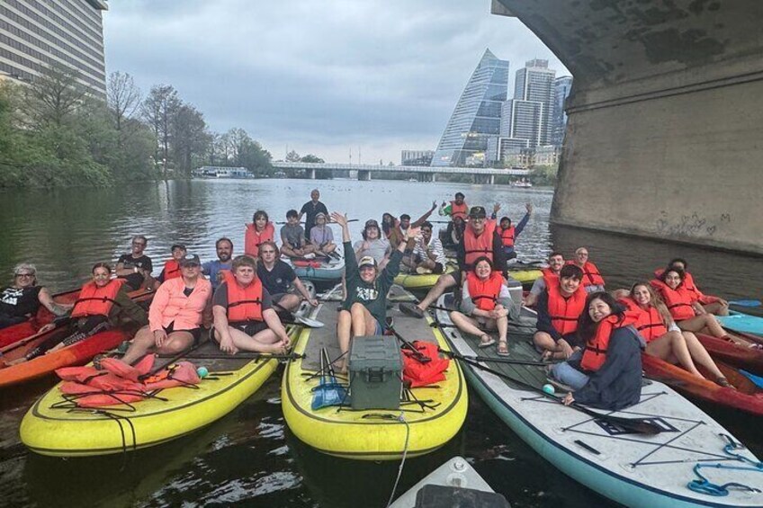 Downtown Austin Giant Paddleboard Sunset Tour with Bats