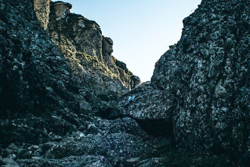on the way up