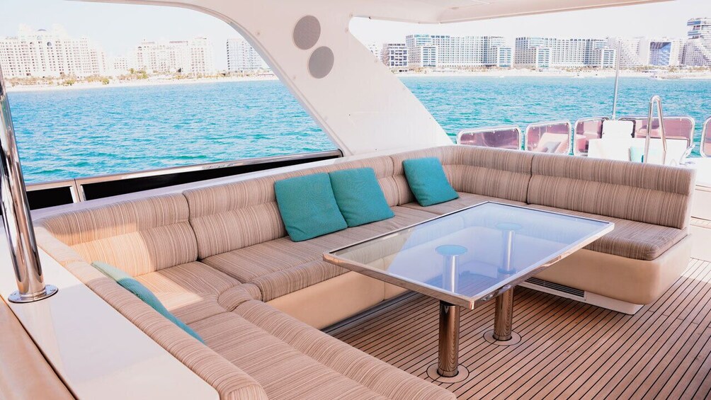 Dubai Harbour Luxury Yacht Tour with BBQ & Drinks 