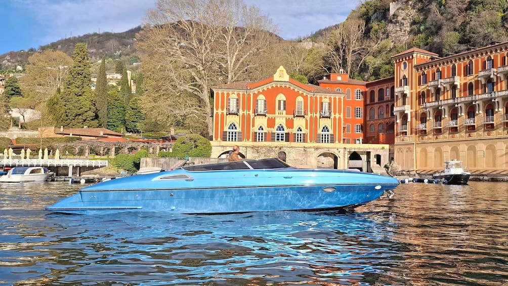 Grand Tour, on luxury speedboat at Lake Como
