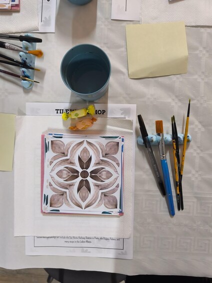 Picture 31 for Activity Porto: Tile Painting and Cocktails in Downtown Porto