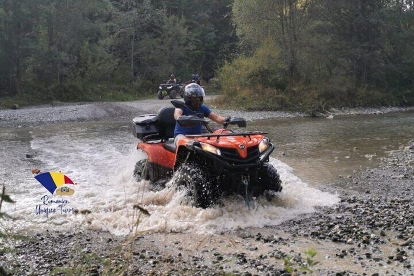 Triumph Arch, Paltinu Dam, Doftana, Small Group ATV Tour