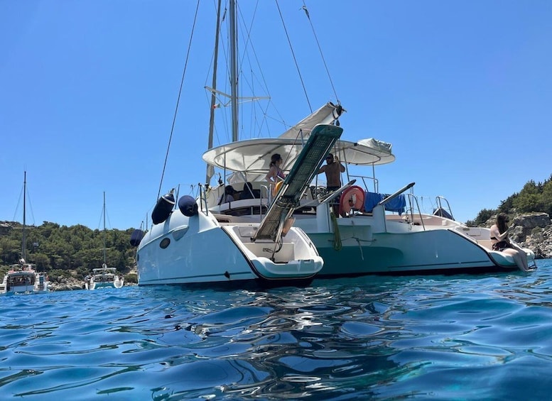 Picture 1 for Activity Rhodes: Sailing Catamaran Day Cruise with food and drinks