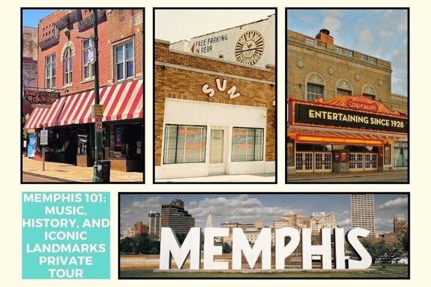 Experience the heart of Memphis through its most iconic landmarks - from legendary Sun Studio to historic Beale Street, the majestic Orpheum Theatre, and our famous riverfront.