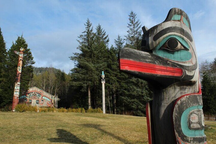 Tour Host will share the stories of the totem poles in the park.