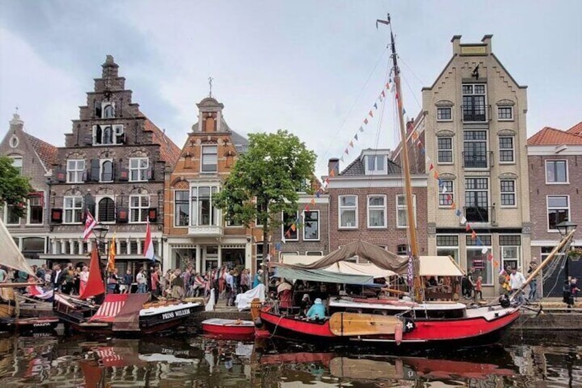 Nice canals with old ships