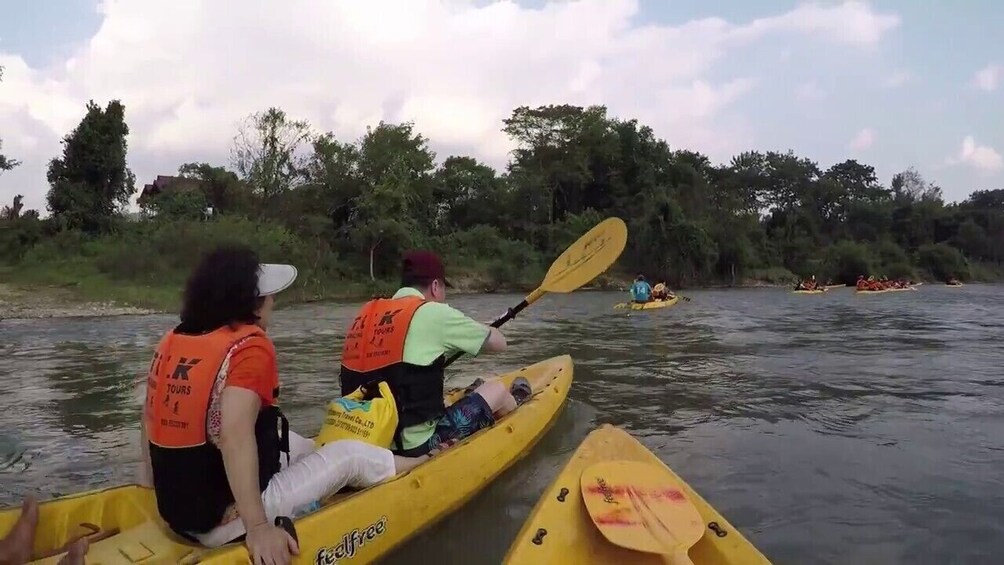 Full Day Nam Khan River Kayaking & Tad Sae Waterfall Tour