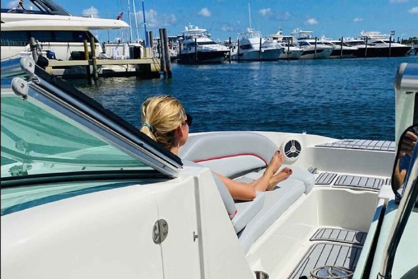 Picture 5 for Activity Miami: Private Boat Rental with champagne and captain