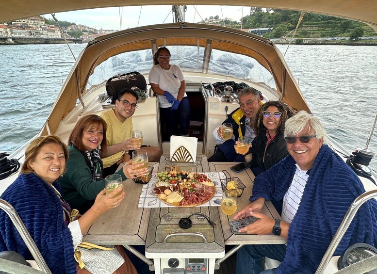 Picture 8 for Activity Porto: Private Sailboat Trip with Wine Tasting & Charcuterie