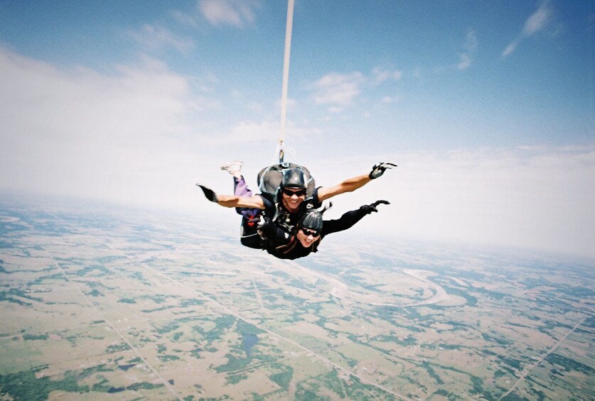 Sky Diving Over Egypt Timeless Wonders