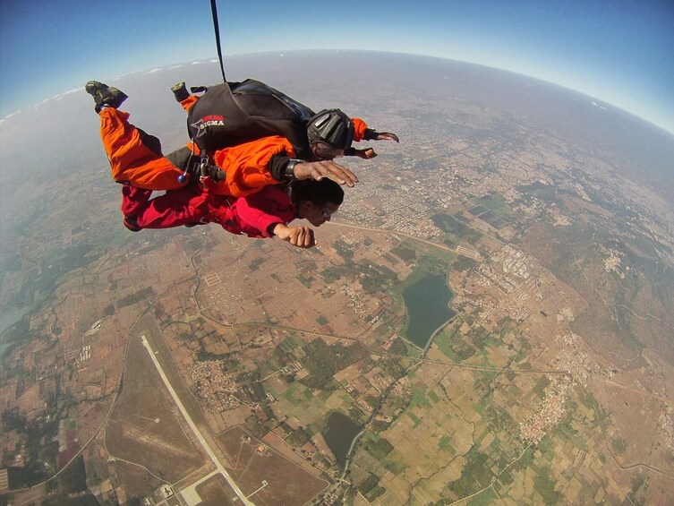 Sky Diving Over Egypt Timeless Wonders