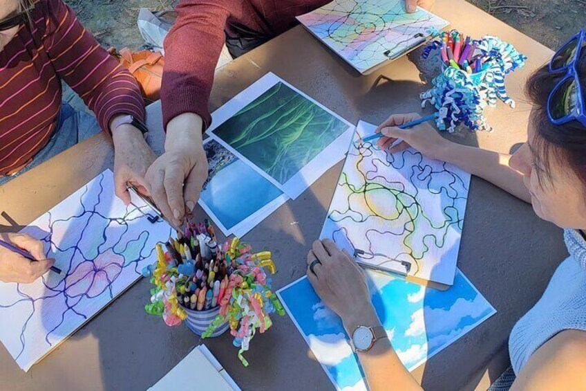 Art Class for Mindful Self-Exploration and Reset