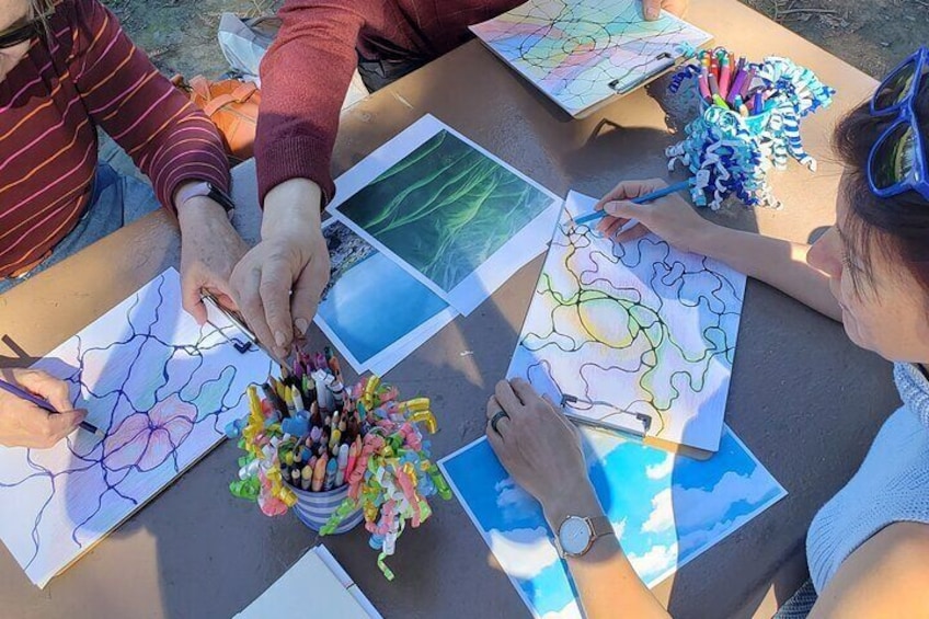 Art Class for Mindful Self-Exploration and Reset