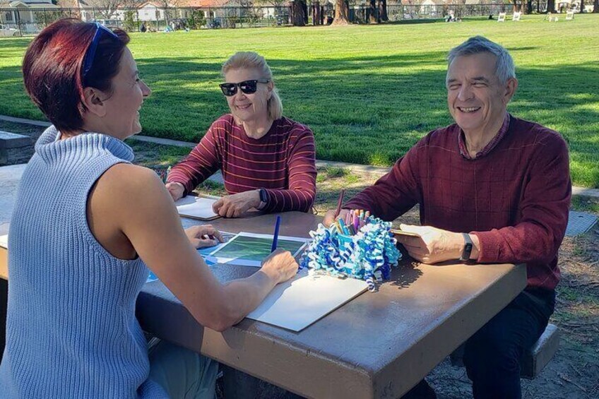 Art Class for Mindful Self-Exploration and Reset