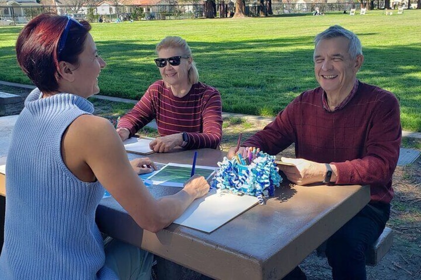 Art Class for Mindful Self-Exploration and Reset