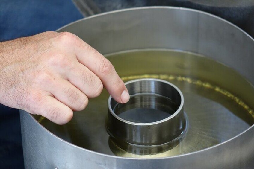Organic essential oil harvested by the still