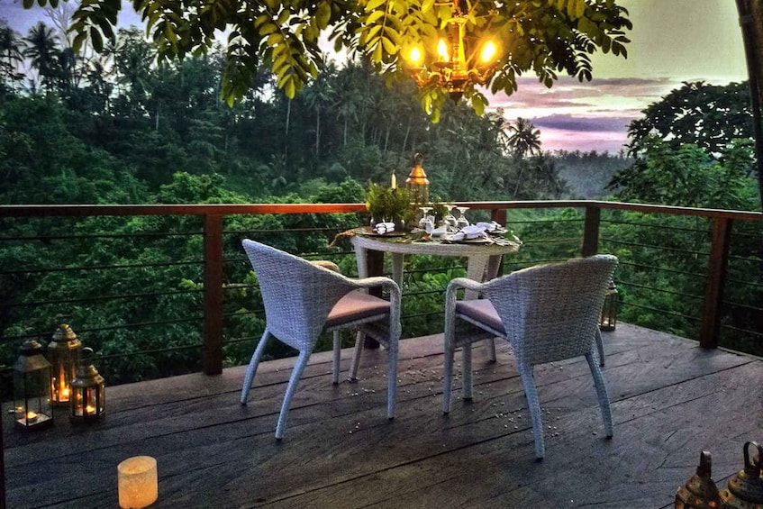 Picture 3 for Activity Ubud: Romantic Dinner on a Forest Tree Deck