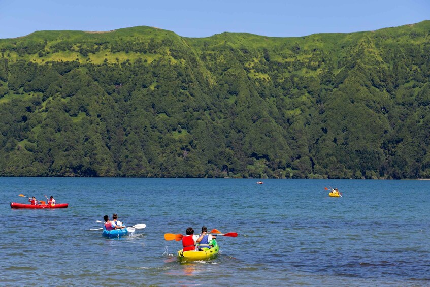 Picture 1 for Activity Sete Cidades: Double-Seat Kayak Rental at Sete Cidades Lake