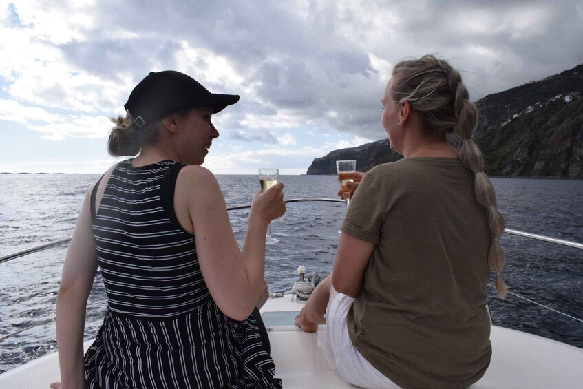 Picture 1 for Activity Madeira: Private Sunset Yacht Cruise with Snorkeling & Wine