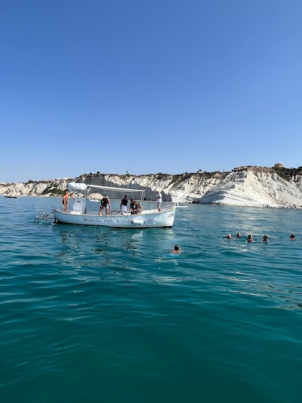 Picture 2 for Activity San Leone, Scala dei turchi: private aperitif on boat tour