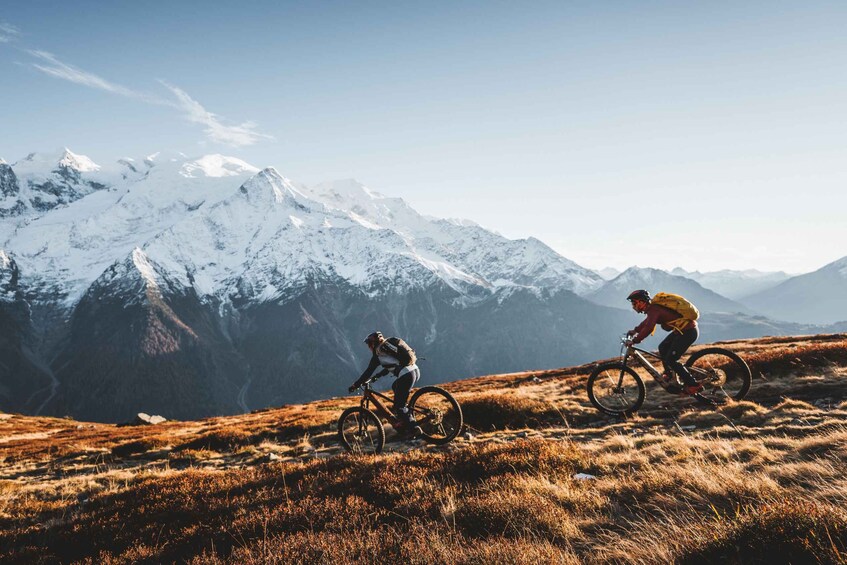Point of view on the glaciers of Chamonix by ebike