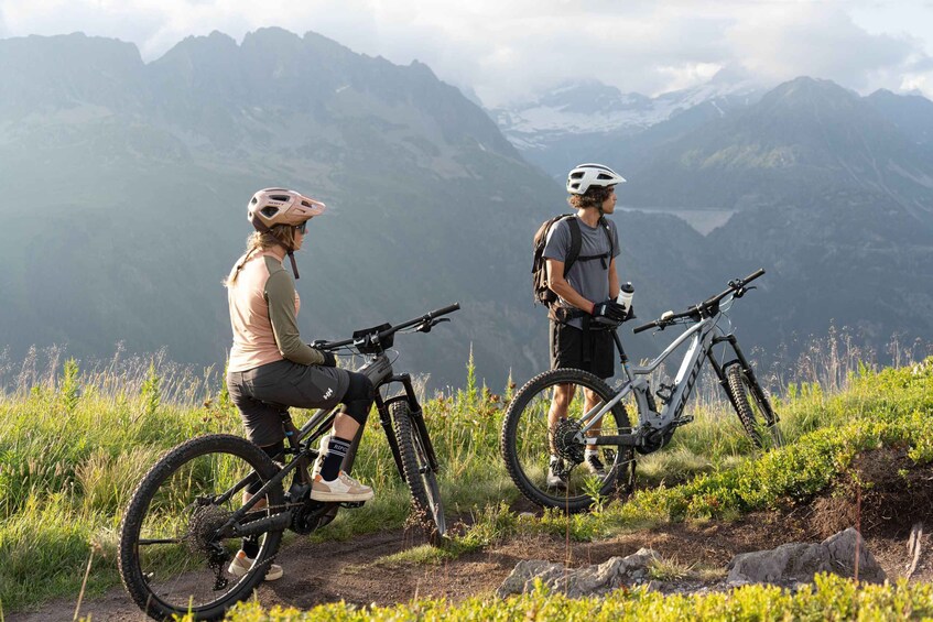 Point of view on the glaciers of Chamonix by ebike