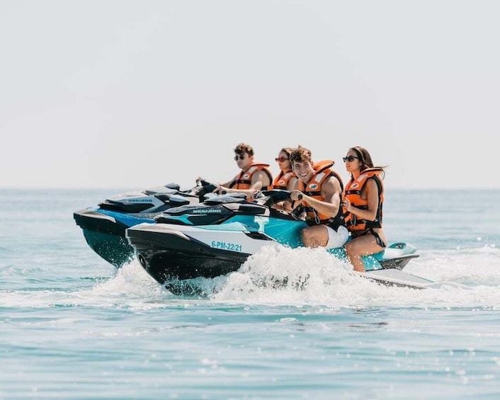 Picture 2 for Activity Andratx: Cala en Basset Beach and Caves Jet Ski Tour