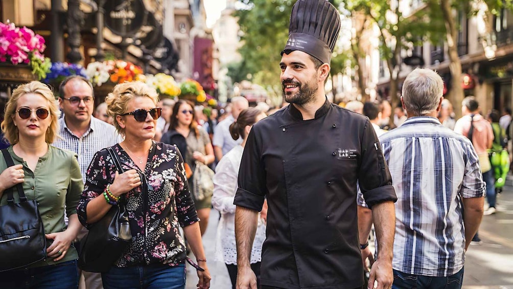 Picture 2 for Activity Barcelona: Paella Cooking Class with Market Visit and More