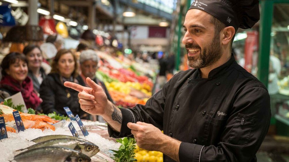 Picture 3 for Activity Barcelona: Paella Cooking Class with Market Visit and More