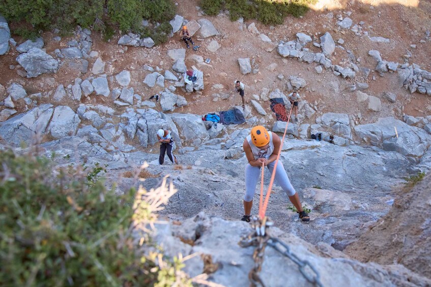 Picture 21 for Activity Rhodes: Ladiko Bay Rock Climbing and Rappelling Experience