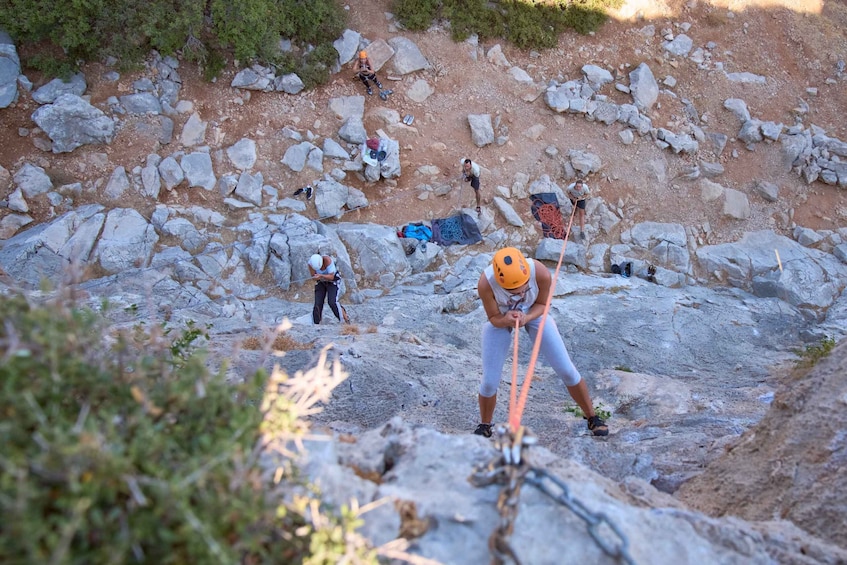 Picture 21 for Activity Rhodes: Ladiko Bay Rock Climbing and Rappelling Experience