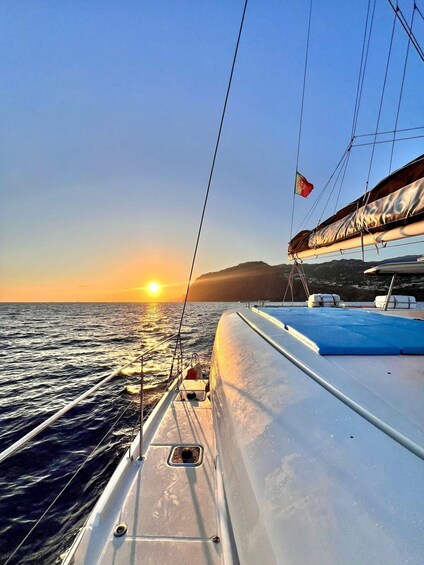 From Funchal: Cabo Girao Sunset Cruise on Luxury Catamaran