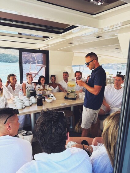 Picture 4 for Activity Chania: Private Day Catamaran Cruise with Swimming and Meal