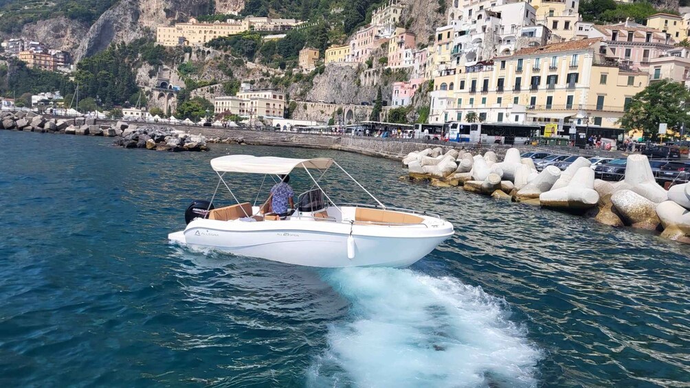 Picture 1 for Activity From Sorrento: Amalfi Coast Private Boat Tour with Skipper