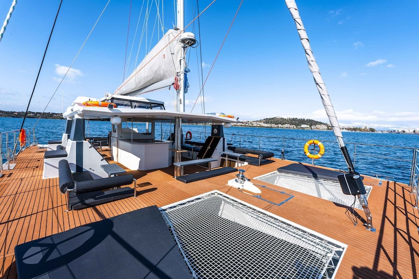 Picture 8 for Activity Santorini: Catamaran Caldera Cruise with Meal and Drinks